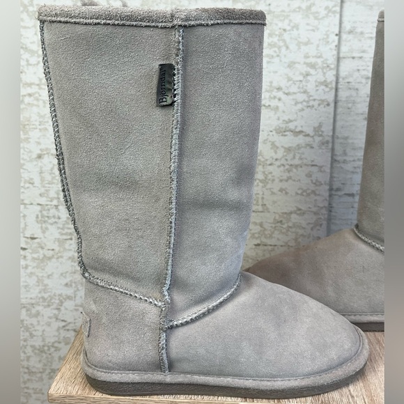 Bjorndal Suede Leather Wool Tall Sock Boots Size 7 Gray - Picture 12 of 16